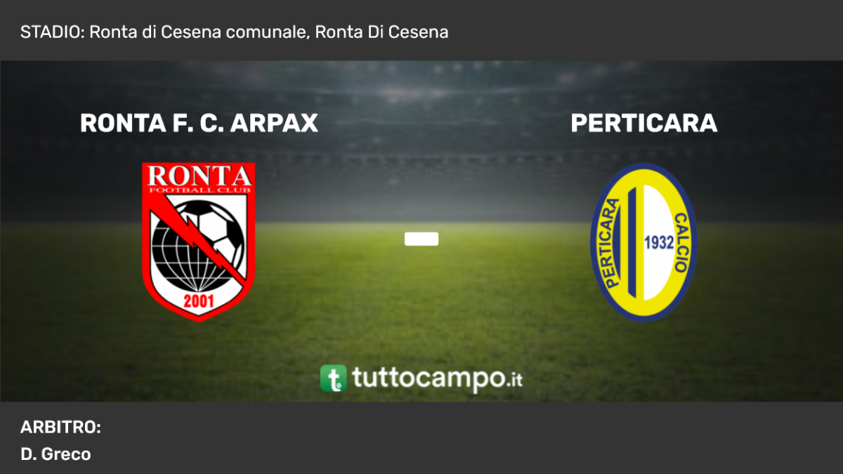 Ronta F. C. Arpax vs Perticara, il tabellino - Emilia-Romagna - Forlì ...
