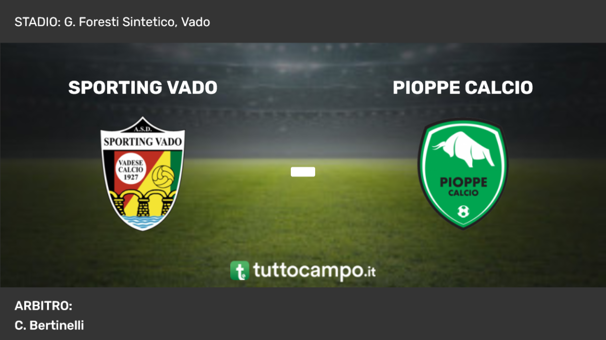 Sporting Vado vs Pioppe Calcio, il tabellino EmiliaRomagna Bologna