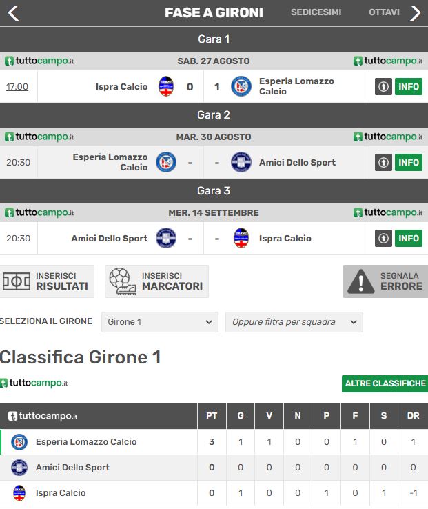 Coppa Italia Promozione Ecco Il Programma Di Gara2 Il Morazzone